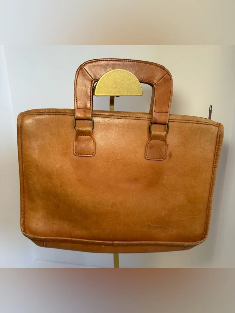 Magid vintage leather briefcase